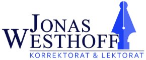 Fehlerfrei zum Erfolg – Korrektorat und Lektorat Jonas Westhoff logo