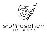 Stoffröschen Stoffe & Co logo
